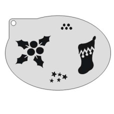 Medium stencil - Kerst hulst