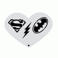 Medium  stencil - Superhero
