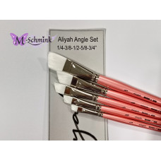 Aliyah   ANGLE set van 5 penselen nummers1760 1/4 - 3/8 - 1/2 - 5/8 - 3/4