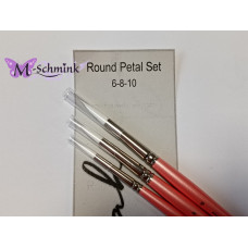 Aliyah   ROUND PETAL  set van 3 penselen nummers1715  6-8 en 10