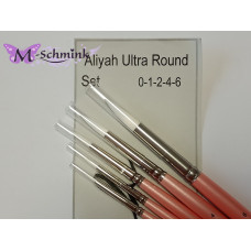 Aliyah   ULTRA ROUND  set van 5 penselen nummers 1790 0-1-2-4- en 6