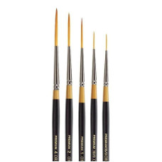 Kingart Golden taklon SCRIPT LINER serie 9050 (set van 5 penselen)