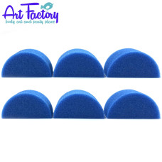 Halve spons blauw 6 stuks - Art Factory