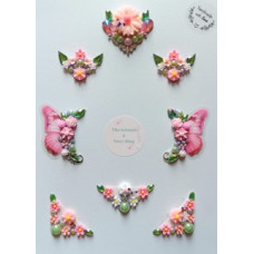 Tika Fancy Bling - Fairy flower Roze  - Bling Clusters