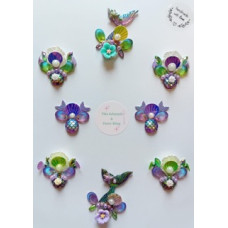 Tika Fancy Bling - Mermaid groen/paars  - Bling Clusters
