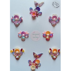Tika Fancy Bling - Mermaid roze/geel/paars - Bling Clusters 