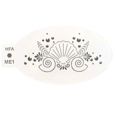 Heart Face Art - medium stencil - Mermaid Crown ME1