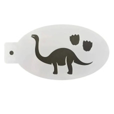 Heart Face Art - medium stencil - Sauropod Dinosaur S03