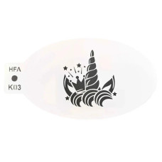 Heart Face Art - medium stencil - Unicorn Crown K03