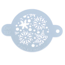 Tap  stencil Splash of Snowflakes Pattern (112)