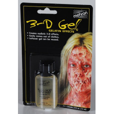 Mehron 3-D gel doorzichtig 15 gr. (knijpflesje)