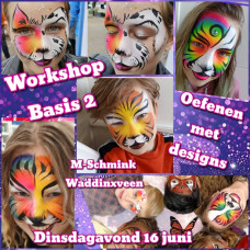 Workshop  schminken  "de Basis 2"  - dinsdagavond 16 juni (VOL)